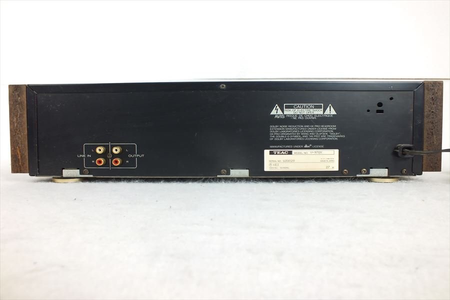 ★ TEAC ティアック V-970X カセットデッキ 中古 現状品 240301C4201の画像8