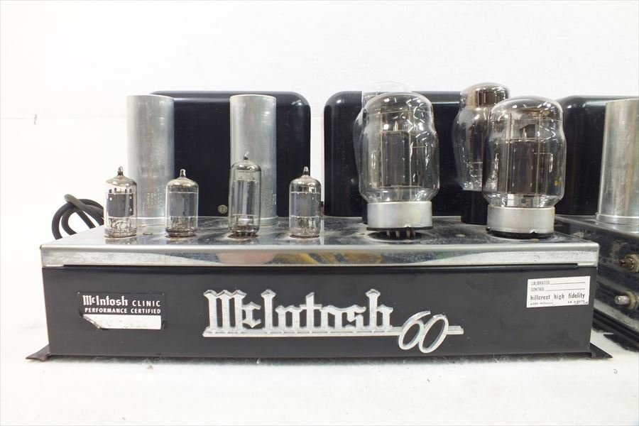 □ McIntosh マッキントッシュ MC60 アンプ 中古 現状品 240306H2179_画像3