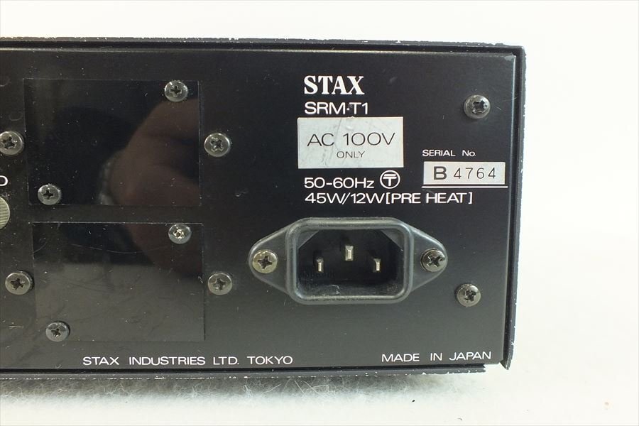 ◆ STAX スタックス SRM-T1 アンプ 中古 現状品 240409G3034_画像8