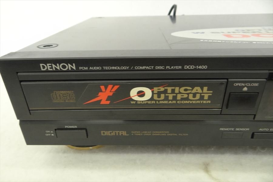 ▼ DENON デノン DCD-1400 CDプレーヤー CDデッキ 中古 現状品 240205H3049_画像2