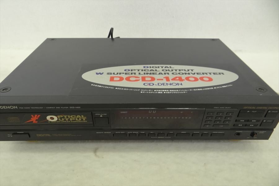 ▼ DENON デノン DCD-1400 CDプレーヤー CDデッキ 中古 現状品 240205H3049_画像1