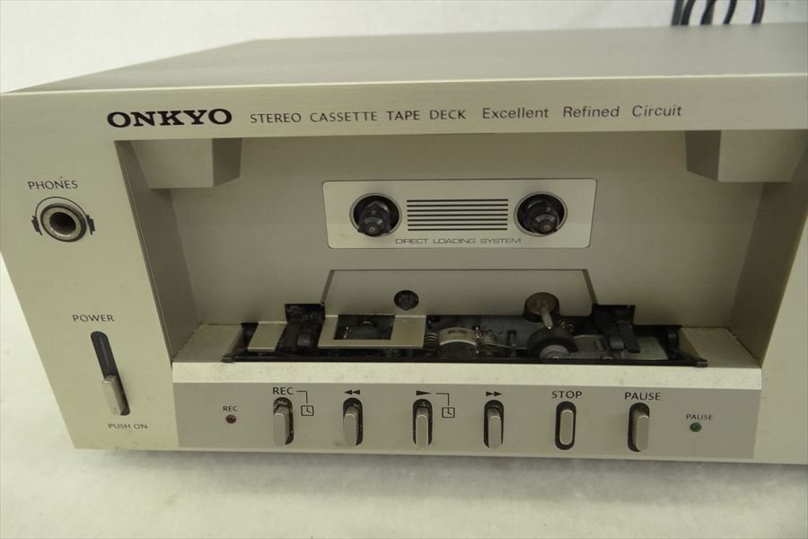 ▼ ONKYO オンキョー TA-400 カセットデッキ 中古 現状品 240305H3118_画像2