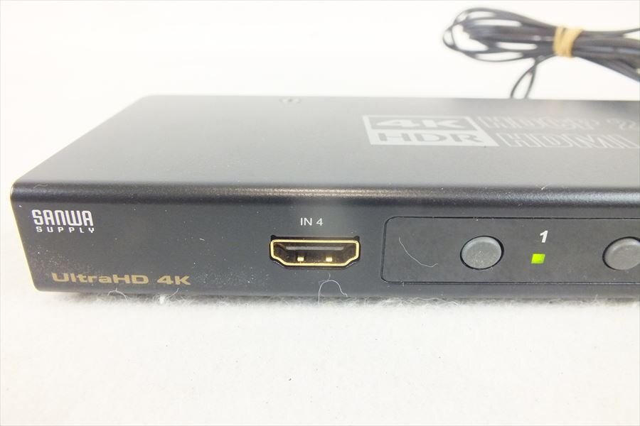 ☆ SANWA SUPPPPLY サンワサプライ SW-HDR41H HDMI セレクター 中古 現状品 240307M4219_画像3