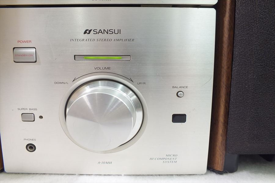 □ SANSUI サンスイ CT-10MH D-10MH A-10MH S-10MH システムコンポ 現状品 中古 240106H2150_画像6