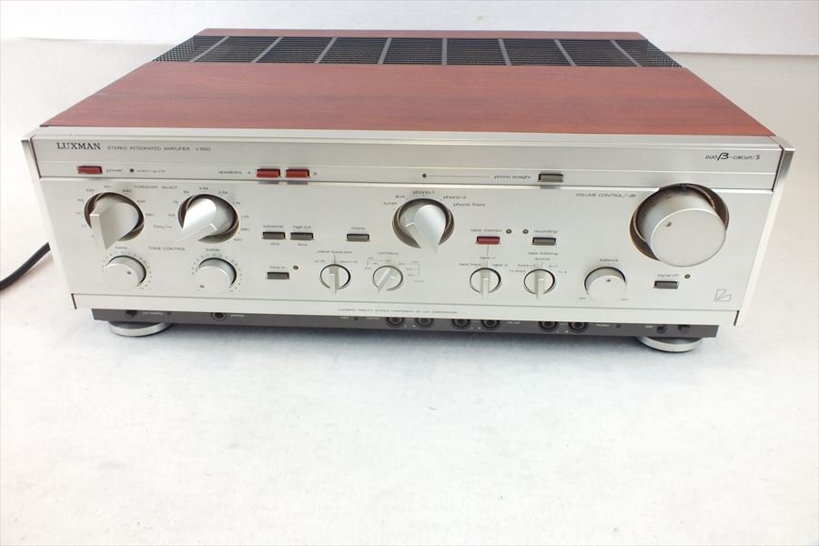 ☆ LUXMAN ラックスマン L-550 アンプ 中古 240307M4181の画像1