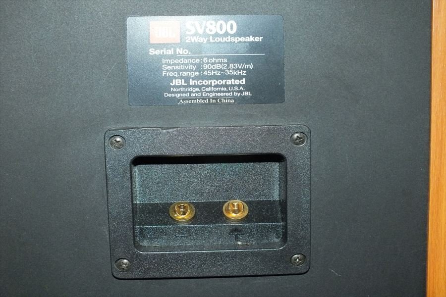 ★ JBL SV800 スピーカー 音出し確認済 中古 現状品 240401N3028の画像9