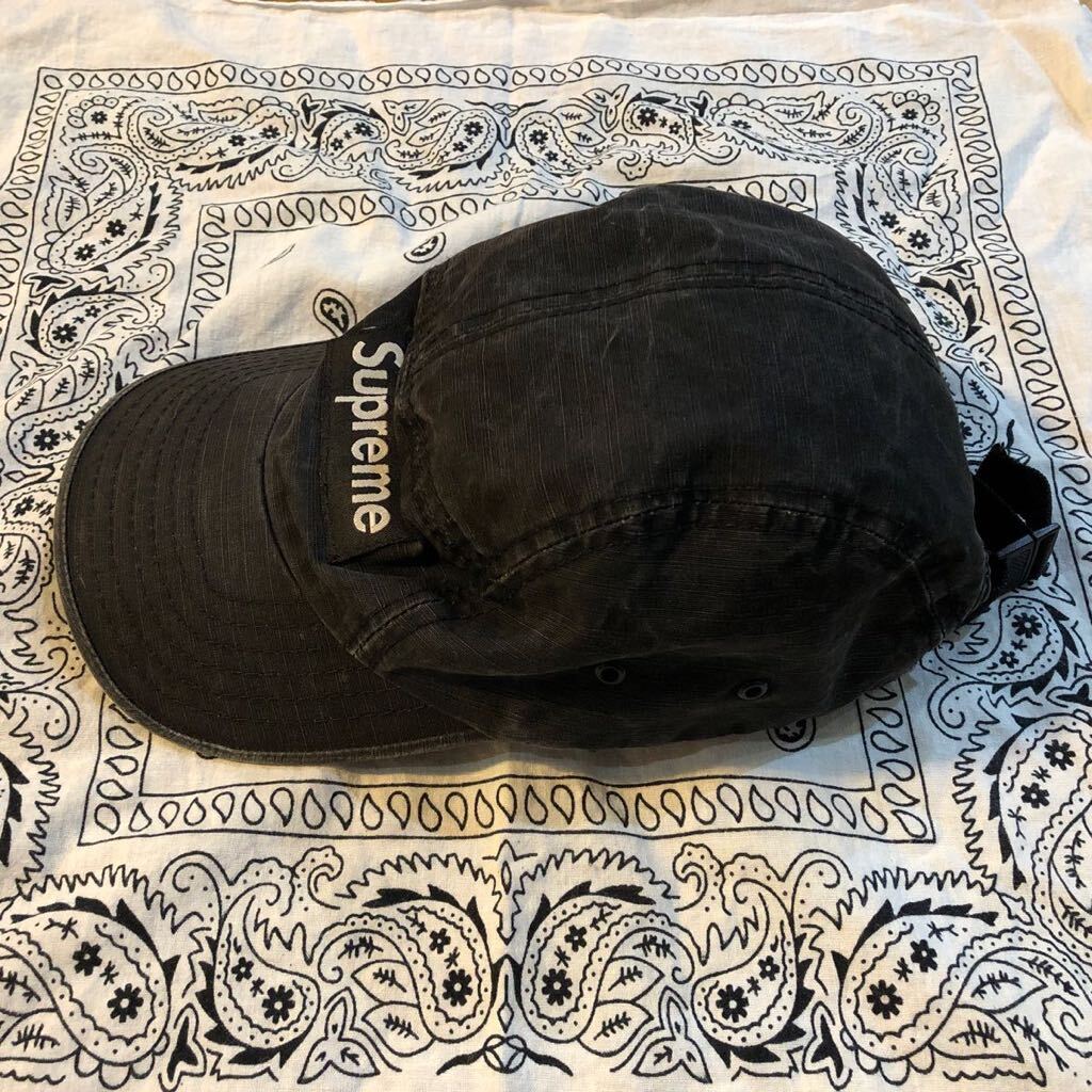 supreme BOX logo CAP黒 used品_画像2