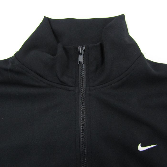  Nike Zip выше джерси спортивная куртка спортивная одежда женский L размер черный × белый NIKE