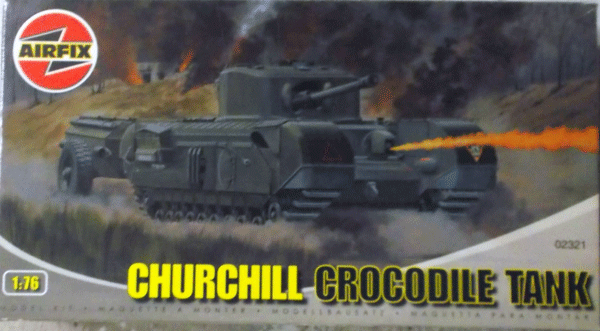 AIRFIX/1/76/イギリス陸軍チャーチル・クロコダイル火炎放射戦車/未開封未組立品_画像1