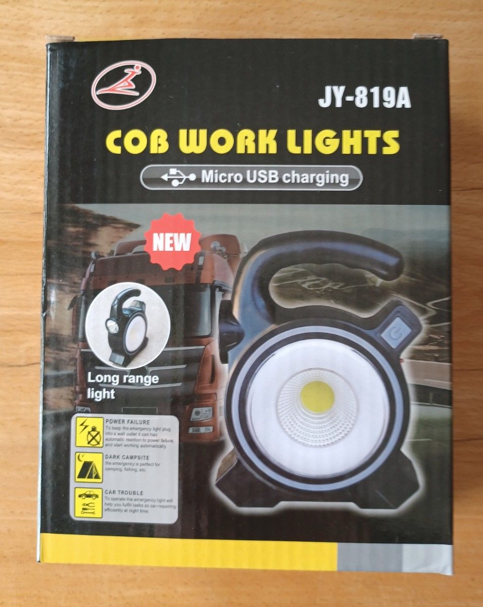 投光器 COBライト LED ワークライト USB充電 ソーラー ポータブル ハイビームライト ロービームライト 新品