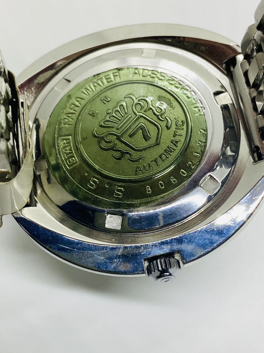 希少　シチズン クリスタルセブン カスタム 33石 ACSS-2829-TA ゴールド文字盤　デイデイト メンズ腕時計　デッドストック　動作品　(25)_画像7