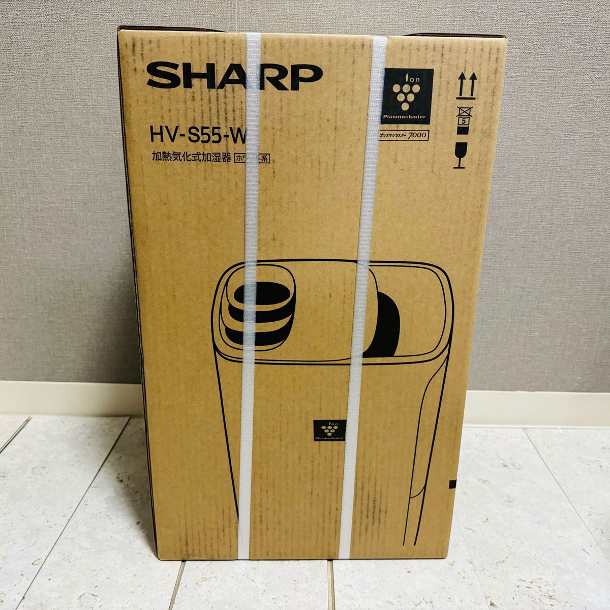 シャープ HV-S55-W  加湿器 プラズマクラスター7000 ハイブリッド式 レギュラータイプ 木造9畳/洋室15畳