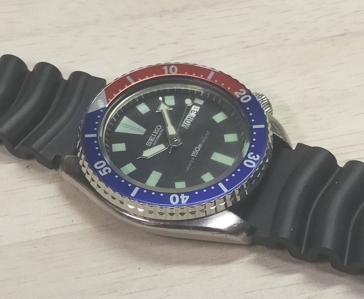 現状渡し セイコー ダイバー腕時計 6309-729A Vintage SEIKO diver watch 自動巻 150m_画像5