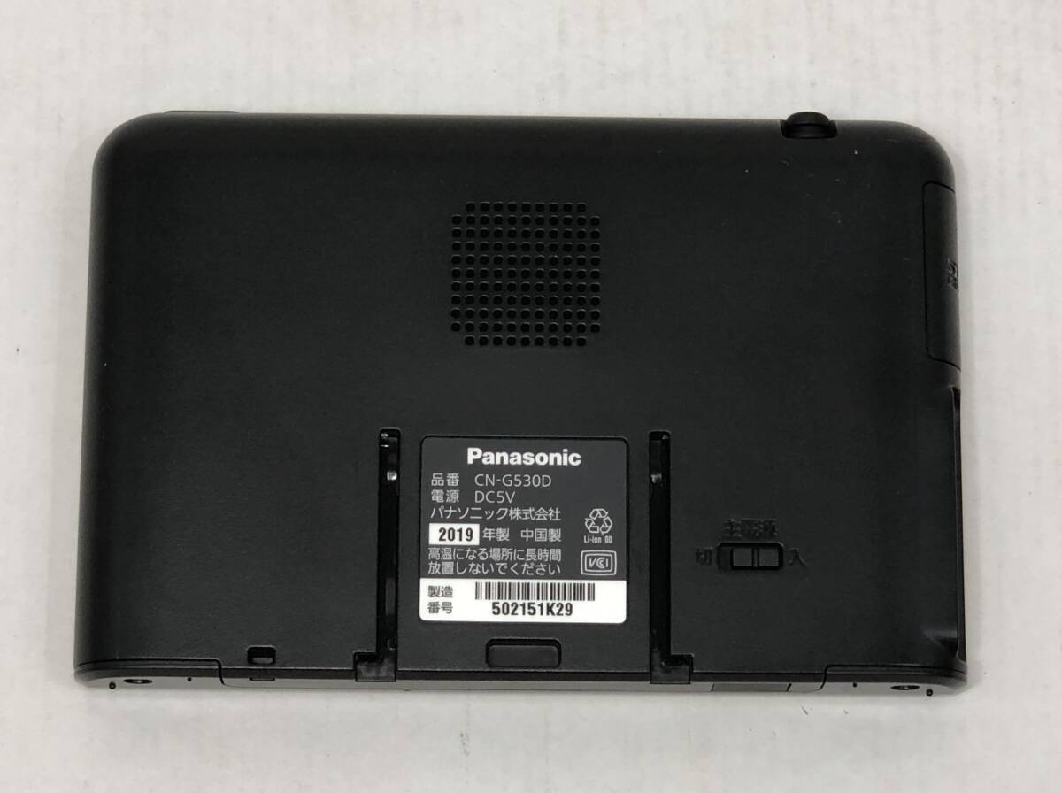 ■52 Panasonic パナソニック Gorilla ゴリラ SSDポータブルカーナビゲーション CN-G530D 5V型モニター 2019年度版地図【中古】_画像5