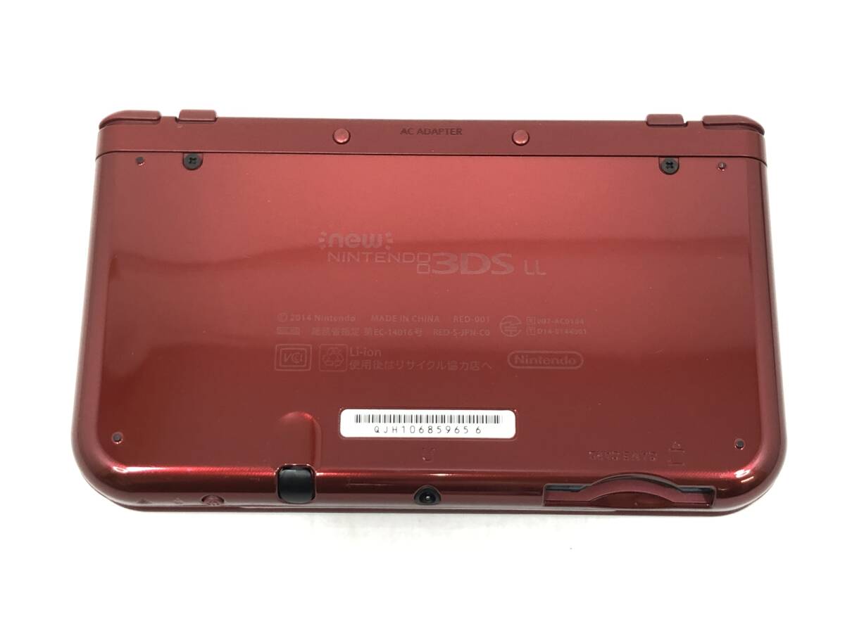 ■ゲームハード Newニンテンドー 3DS LL メタリックレッド Nintendo【中古】本体・タッチペン・microSDのみ_画像3