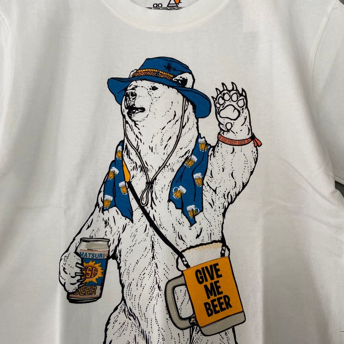 新入荷！5番 XLサイズ ゴースローキャラバン クマ 熊 くま フェス Tシャツ 