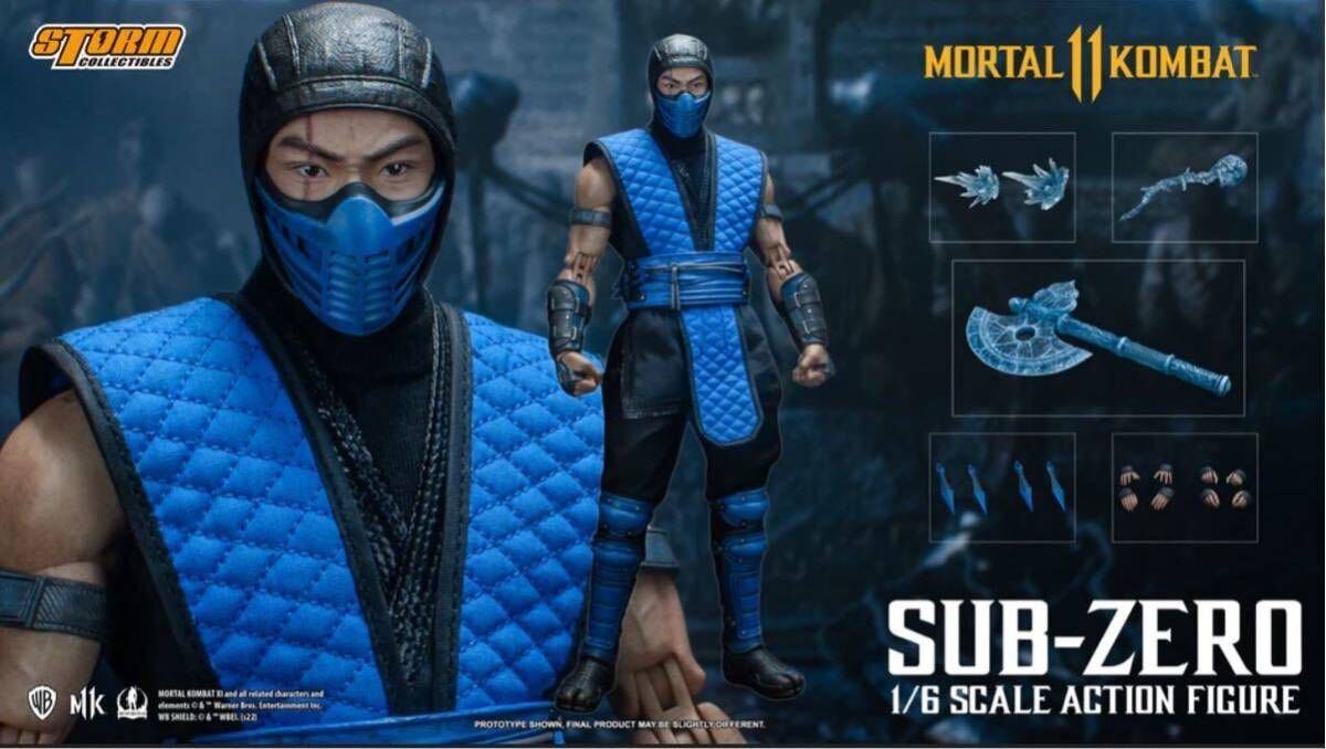 新品未開封 Storm Collectibles モータルコンバット sub zero 1/6 フィギュア mortal kombat (検 ホットトイズ スリーゼロ メディコム等に)