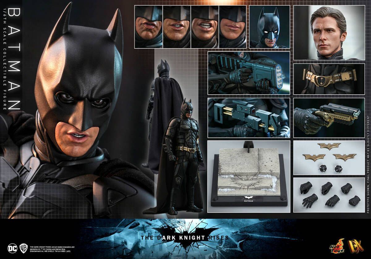 【はこぽす対応商品】 『ダークナイト DX19 ホットトイズ 新品未開封 ライジング』 -Batman Rises Knight Dark 1/6スケールフィギュア バットマン2.0版The その他