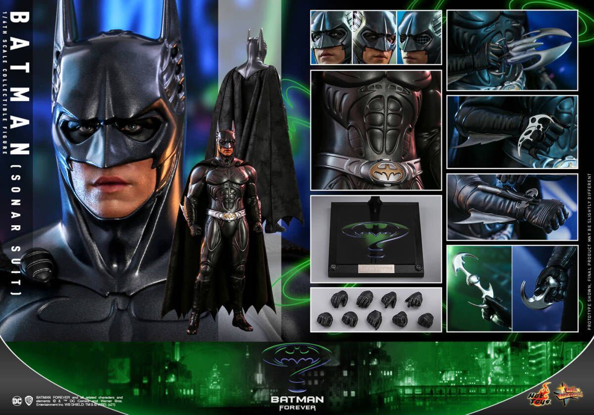 新品未開封ホットトイズ MMS593 『バットマン フォーエヴァー』 バットマン （ソナー・スーツ版）1/6 Batman Forever (検ジョーカー 595)