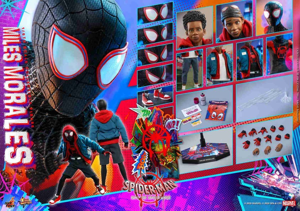 新品未開封 MMS567 ホットトイズ 『スパイダーマン スパイダーバース』 マイルス・モラレス／スパイダーマン 1/6フィギュア Miles Morales