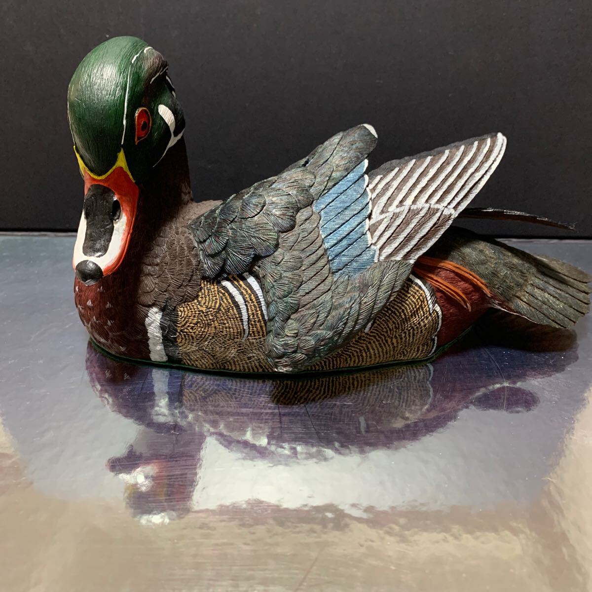 GOSSET WOOD DUCK DRAKE ウッドダック 251/3000 オブジェ 置物 CANADA 陶器 ワイルドライフコレクション ヴィンテージ インテリア