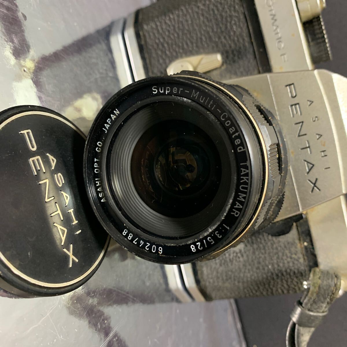 PENTAX ペンタックス SPOTMATIC F SP 一眼レフ フィルムカメラ ボディ TAKUMAR レンズ 1:3.5/28 ASAHI の画像2