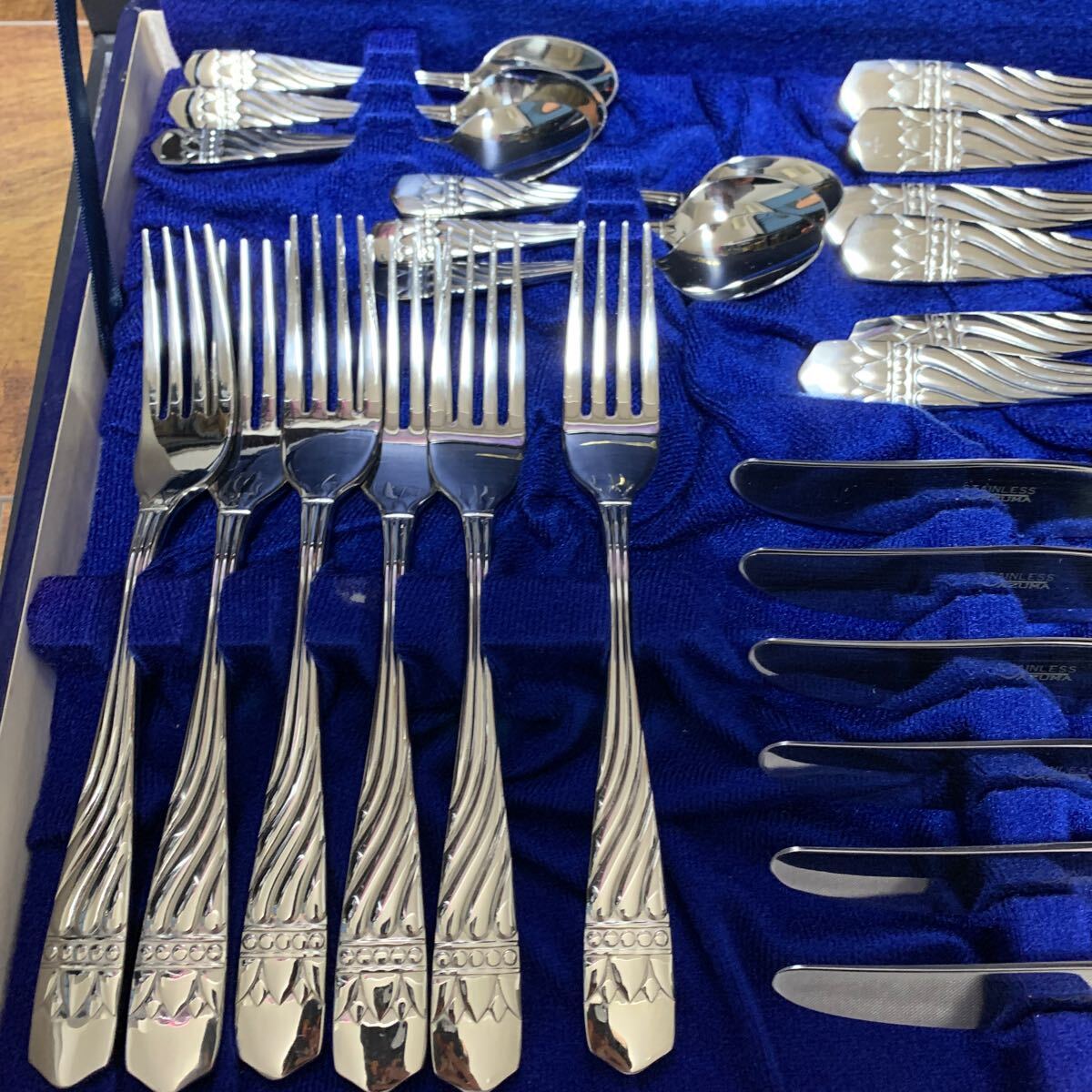 Artenon arte non AZUMAazuma cutlery set spoon Fork knife tina-6 customer 24 pcs set stainless steel 18-18
