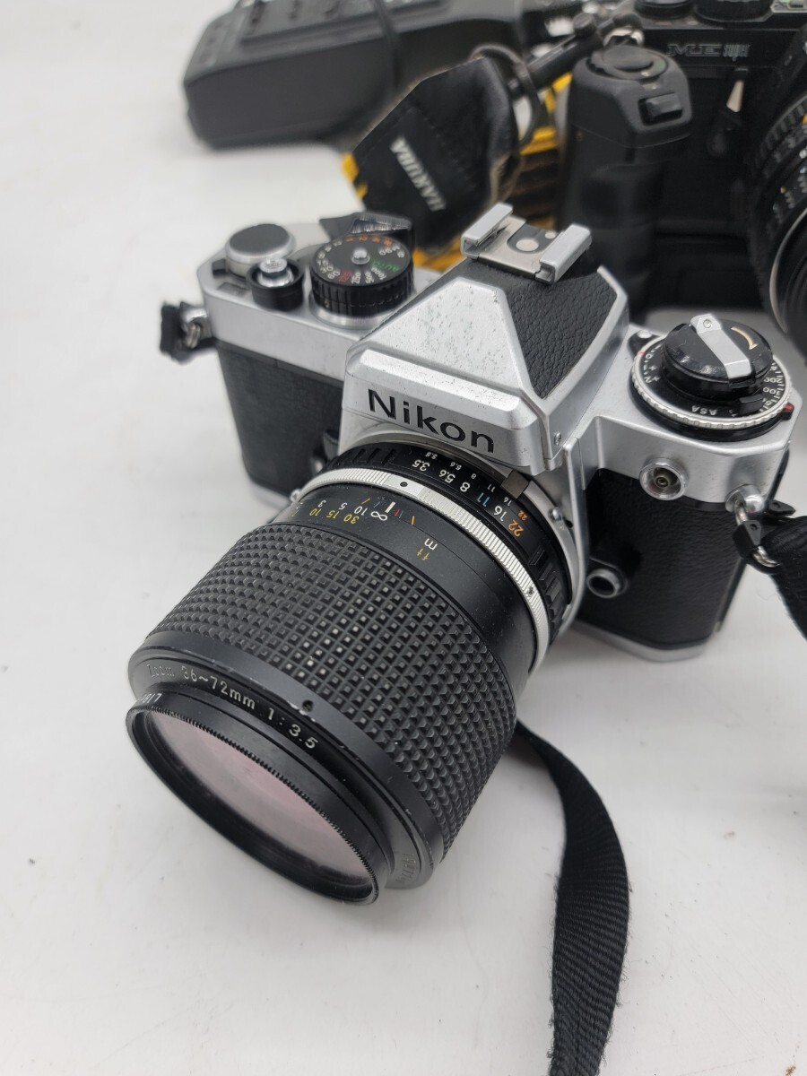 Canon　ae1 sharp　EL310 ペンタックス　ME　Super　Nikon　カメラ　まとめ　135-45　レンズ　ジャンク扱い_画像9