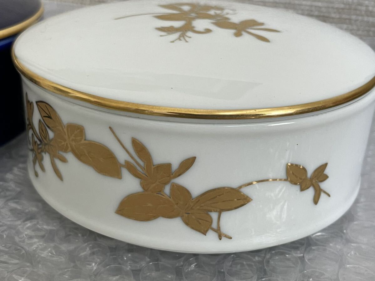 RBT327a 香蘭社 蓋付き 小鉢 2セット 中古現状品 昭和レトロ Porcelain small plate for dishes Japanese antiqueの画像9