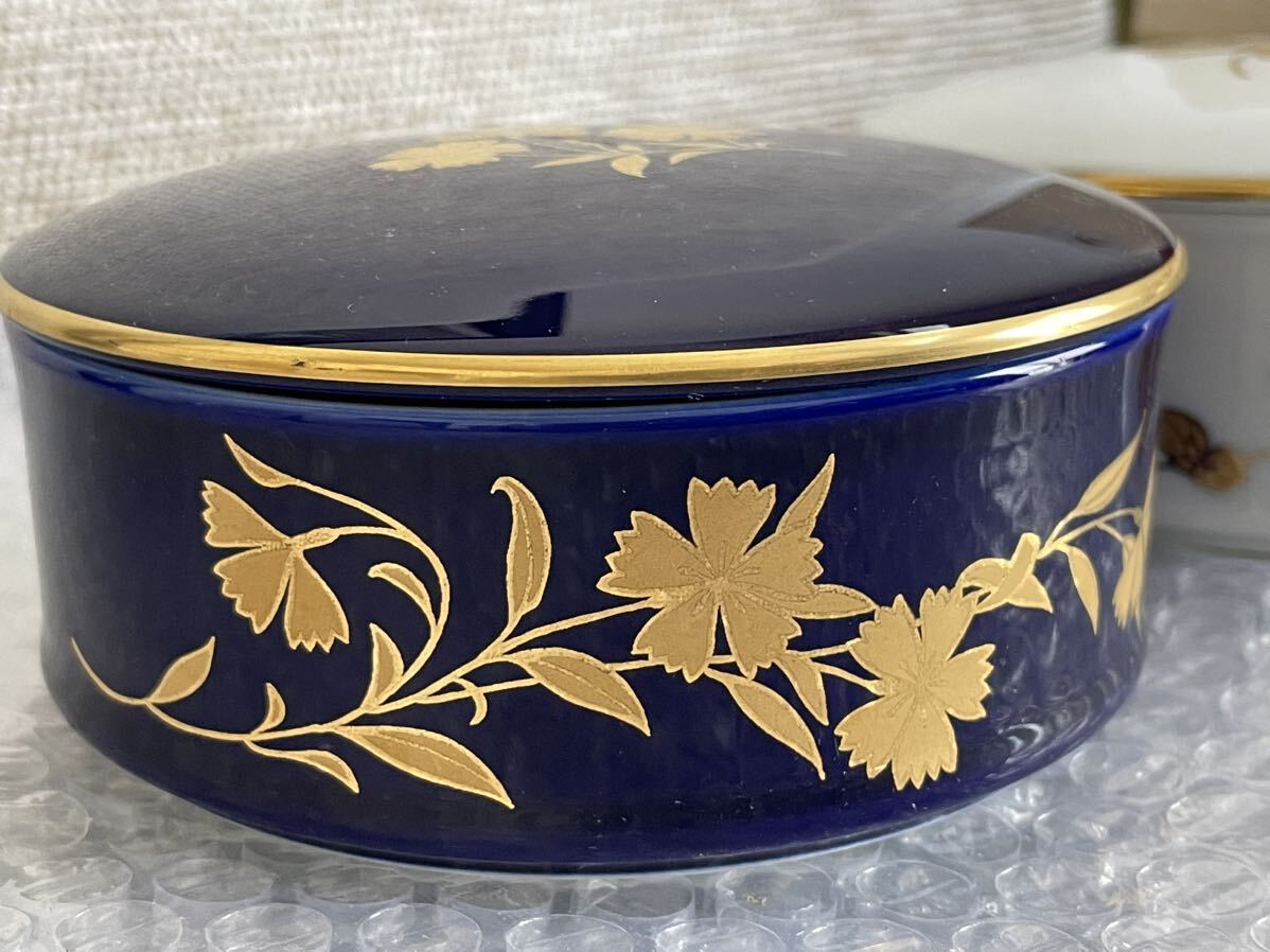 RBT327a 香蘭社 蓋付き 小鉢 2セット 中古現状品 昭和レトロ Porcelain small plate for dishes Japanese antiqueの画像10