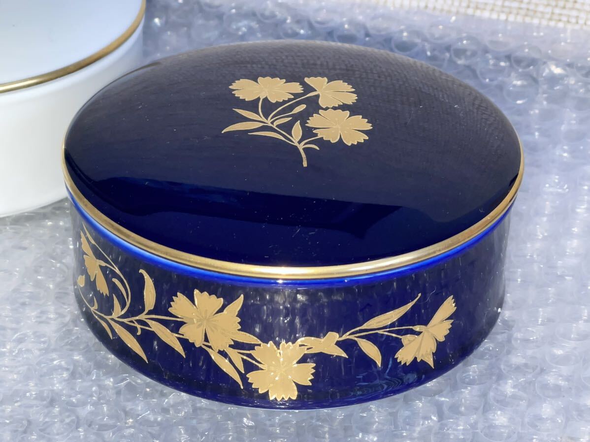 RBT327a 香蘭社 蓋付き 小鉢 2セット 中古現状品 昭和レトロ Porcelain small plate for dishes Japanese antiqueの画像2