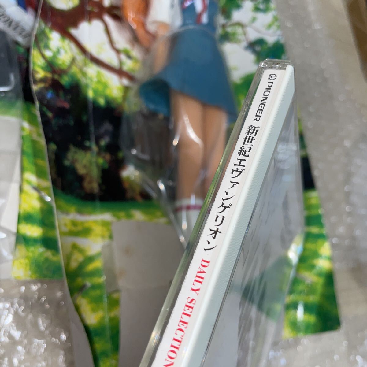 RBT306b ジャンク セガ 新世紀エヴァンゲリオン ハイグレード ソフビ フィギュア 2体「制服」綾波レイ アスカラングレー トランプ CD-ROM の画像9