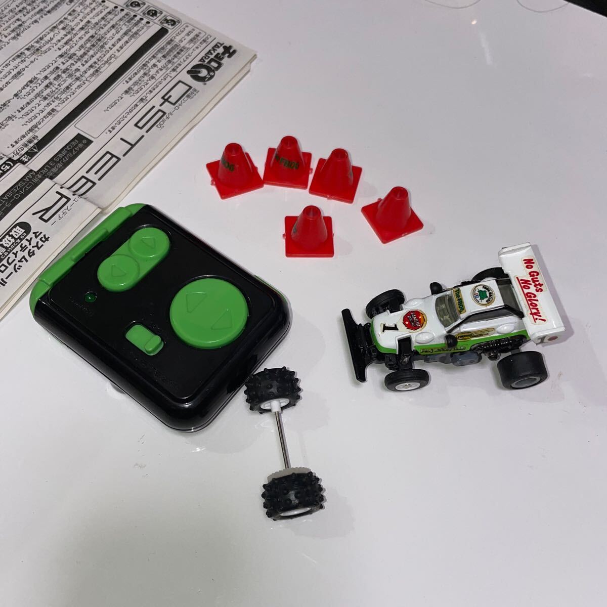 RE307c ジャンク タカラトミー チョロQ Q-STEER TS-01 マイティフロッグ Mighty frog マイクロ赤外線ラジコン 部品取り 1円スタートの画像1