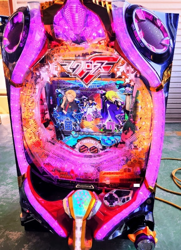  postage 4000 jpy ~ CRfi- bar Macross Frontier 3 bR 1/199.8 pachinko apparatus + glass + exclusive use door key MACROSS Thai up Macross F valuable 