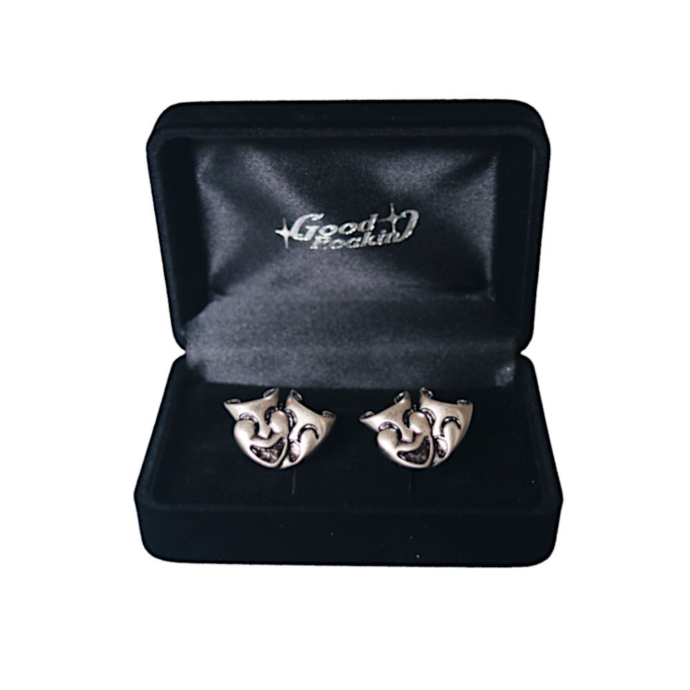 カフス カフスリンク ロカビリーファッション Cufflinks TWO FACE シルバー ロックンロール
