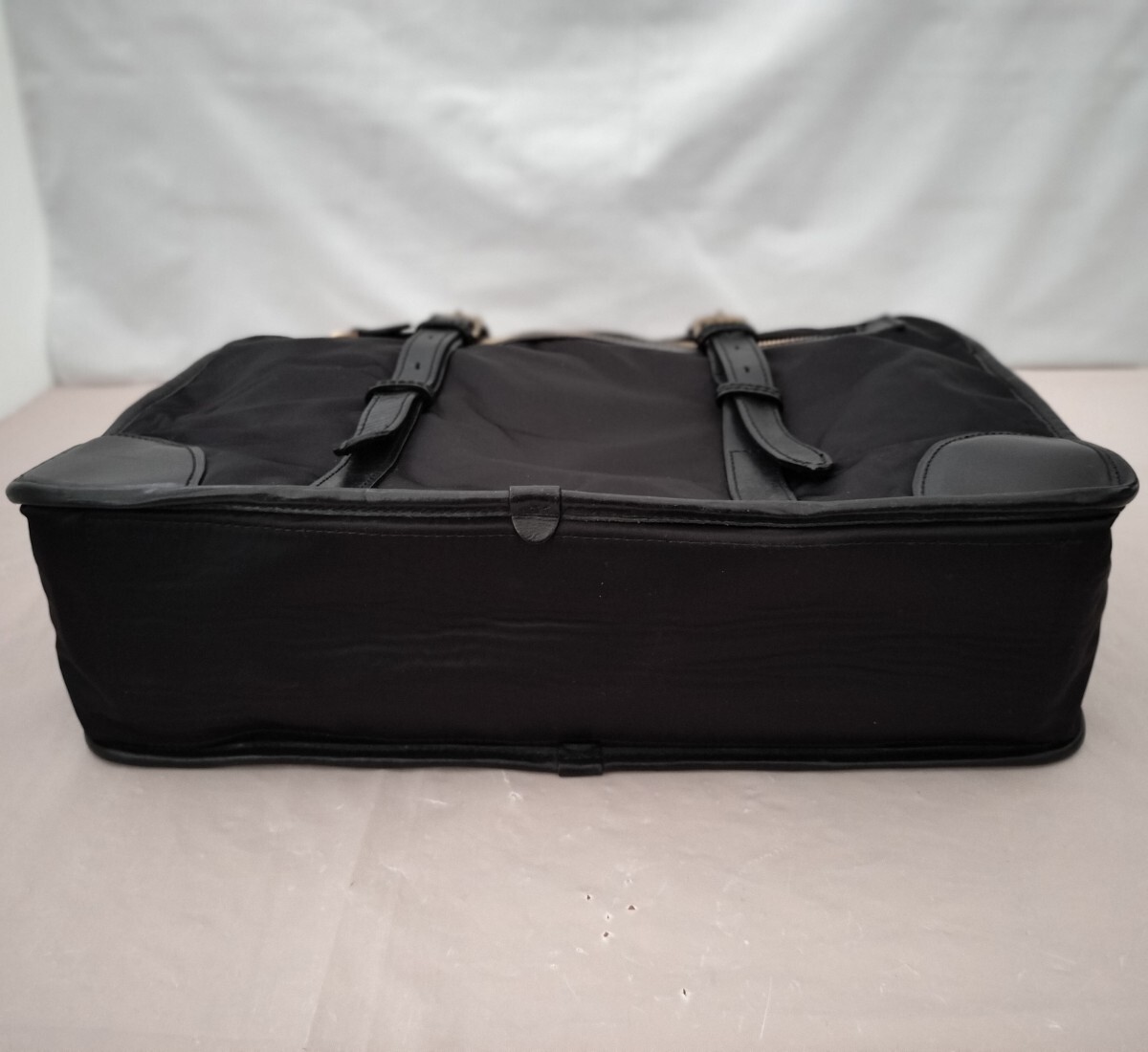 GANZO ガンゾ ブリーフケース ナイロン×レザー ブラック 黒 ビジネスバッグ 鞄 バッグの画像7
