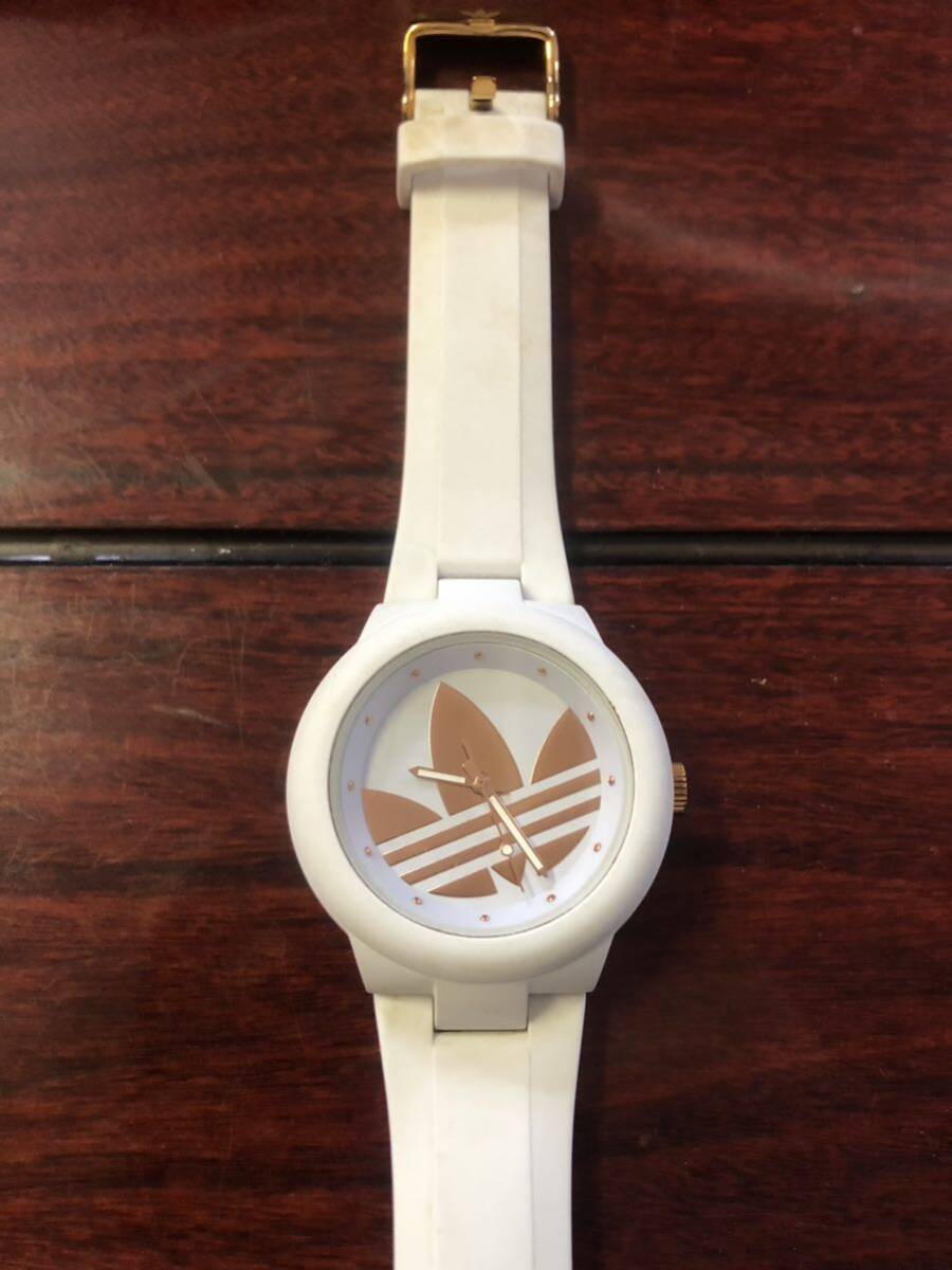 【adidas】アディダス ADH9085クォーツ 5ATM メンズ 腕時計 中古_画像1