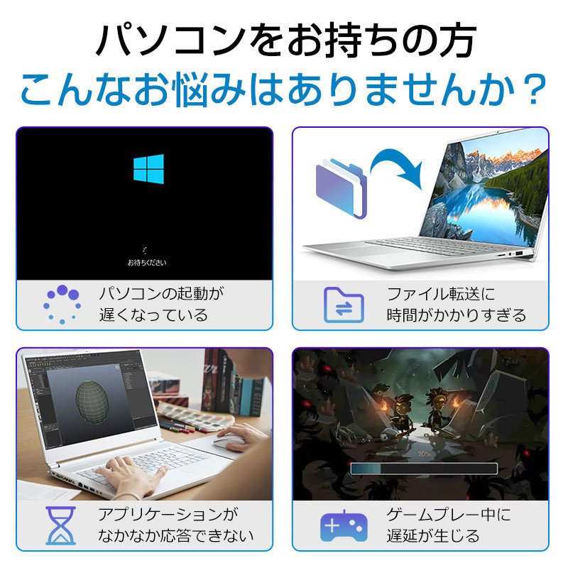 送料無料 新品未開封 複数個あり 256GB 内蔵SSD 2.5インチ 7mm SATAIII SPD 6Gb/s 520MB/s 3D NAND PS4検証済み エラー訂正 Q300SE-256GS3Dの画像3