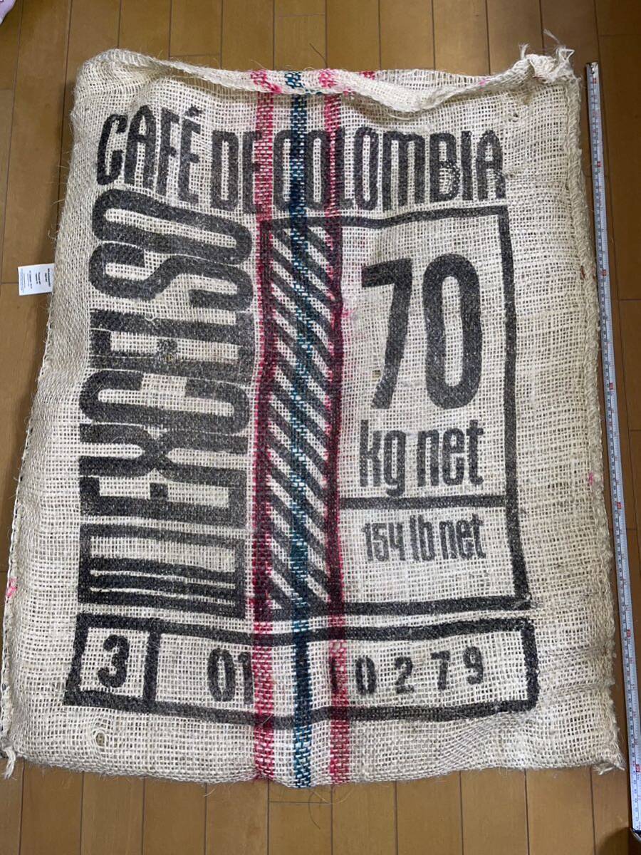 コーヒー豆袋 麻袋 COLOMBIA コロンビア