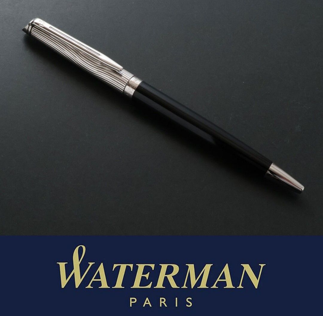 9111◆ウォーターマン◆ボールペン◆メトロポリタン◆シルバー＆ブラック◆ウェーブパターン◆フランス製◆WATERMAN◆新品