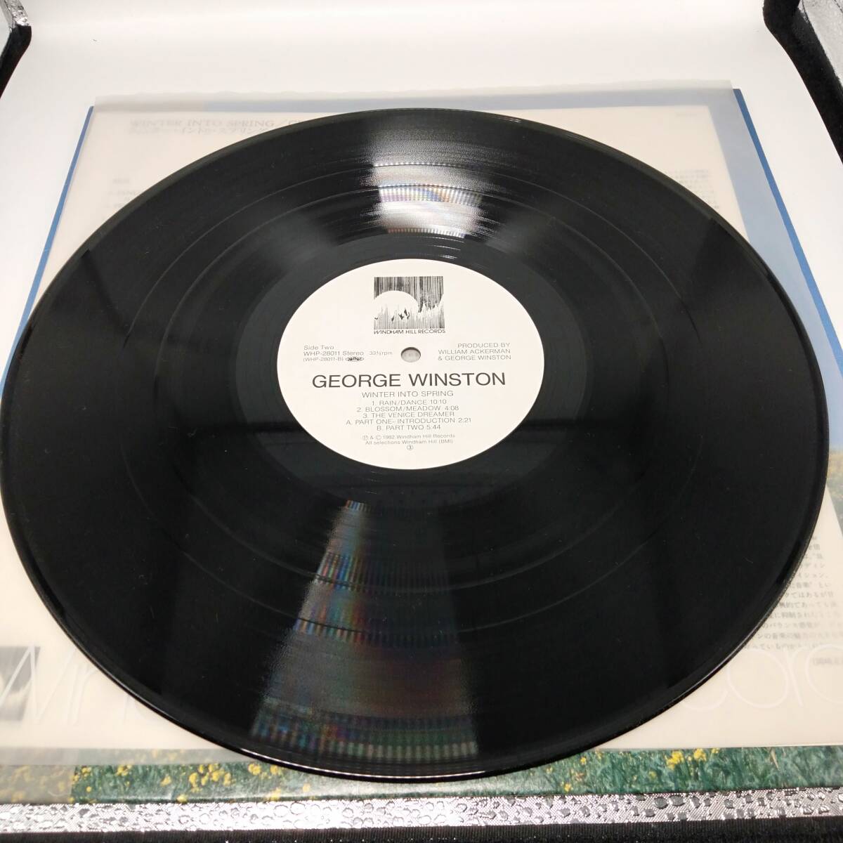 レコード ジョージ・ウィンストン ウィンター・イントゥ・スプリング ピアノ ソロ ニューエイジ 洋楽 WHP-28011_画像6