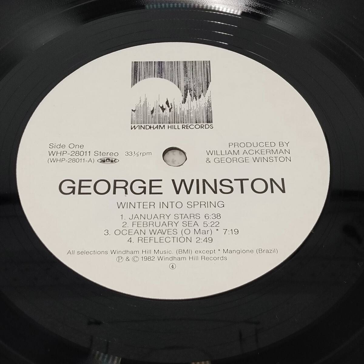 レコード ジョージ・ウィンストン ウィンター・イントゥ・スプリング ピアノ ソロ ニューエイジ 洋楽 WHP-28011_画像5