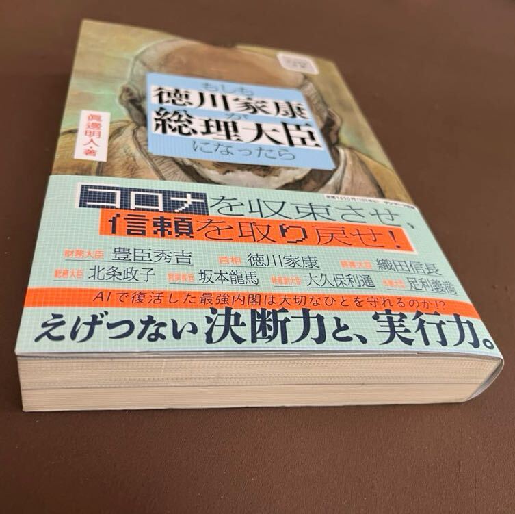 【送料¥185】「もしも徳川家康が総理大臣になったら」（ビジネス小説） 眞邊明人 著 中古本 帯付き_画像2