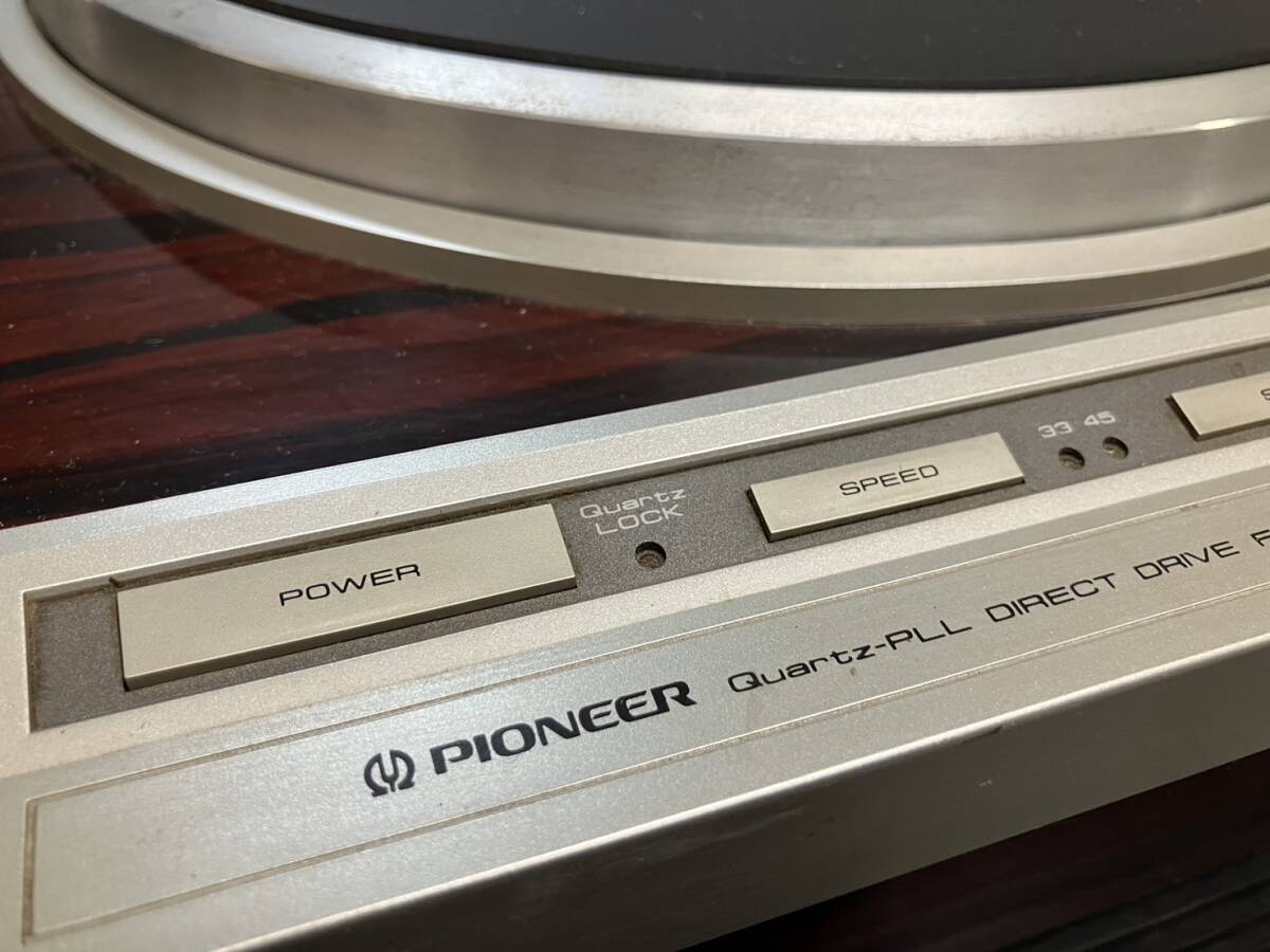 吉斉F283 PIONEER PL-505 ダイレクトドライブステレオレコードプレーヤー カートリッジMICRO製 動作未確認 通電未確認 ジャンク扱い_画像2