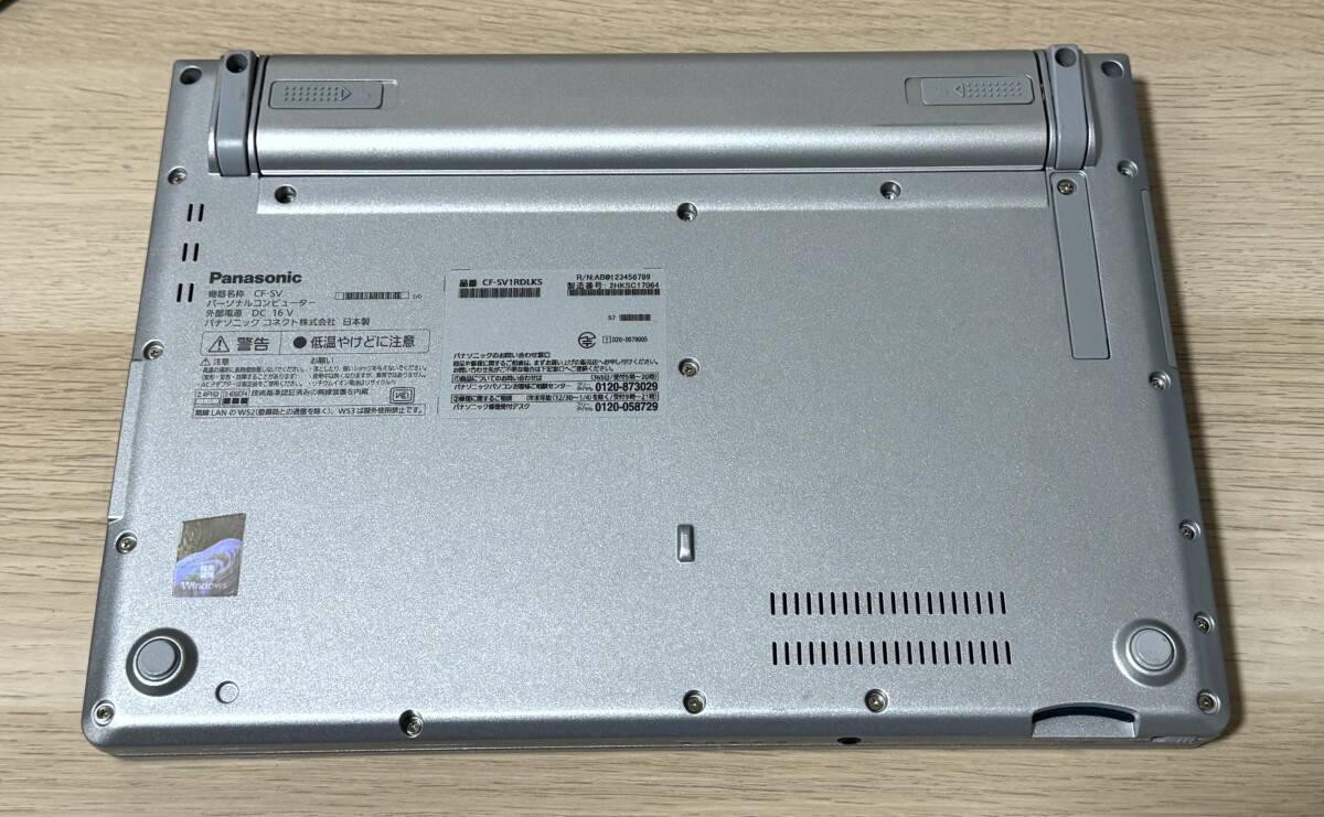 【動作確認済/美品】Panasonic CF-SV1RDLKS（Core i5-1145G7/メモリ16GB/SSD512GB/12.1inchWUXGA/Win11Pro）SSD新品の画像6