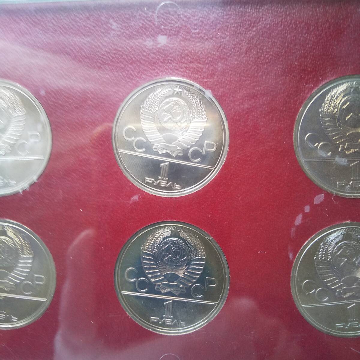 モスクワオリンピック1980記念メダル 1ルーブル硬貨6枚セットの画像6