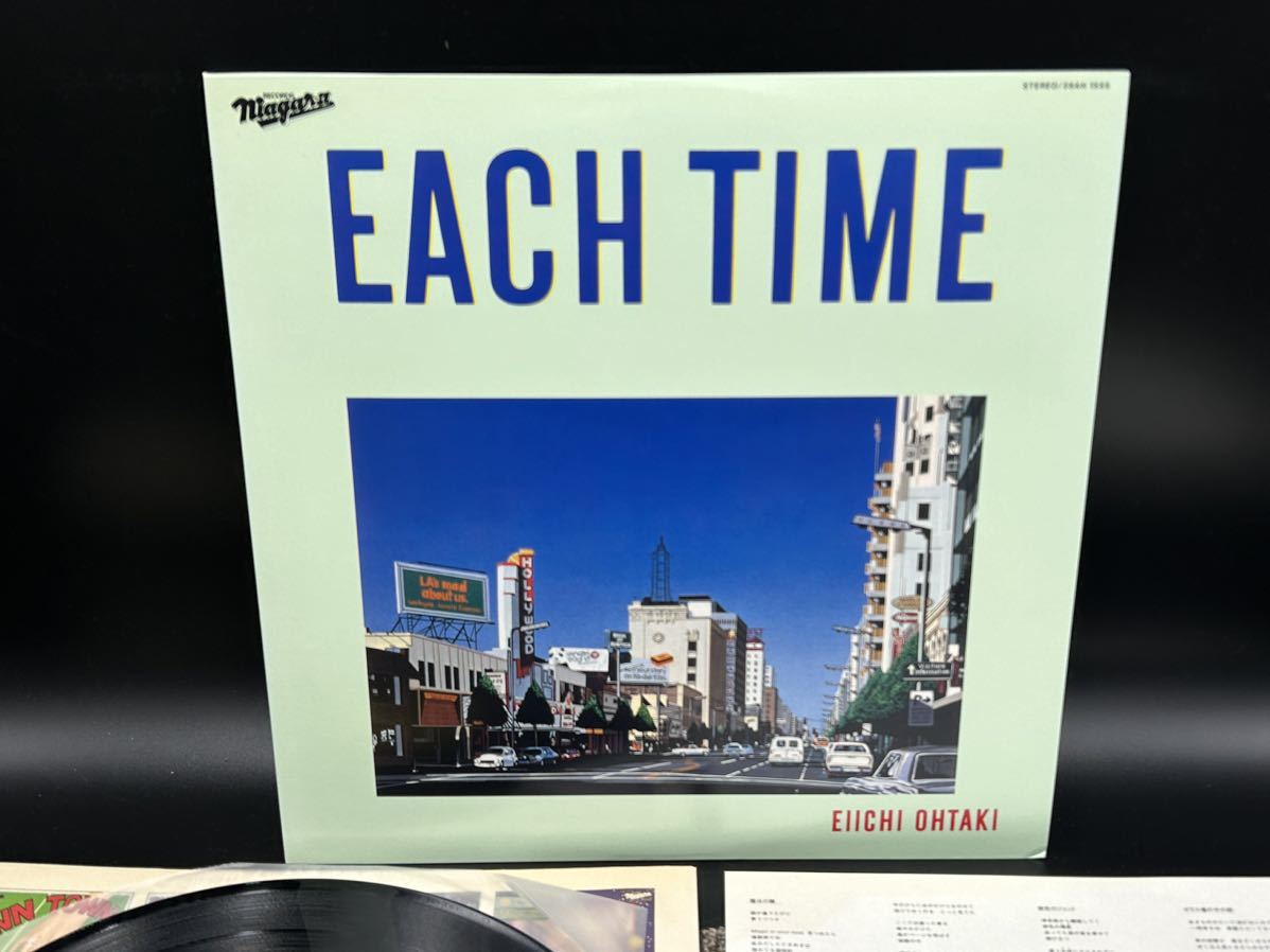 １６８９　レコード　大滝詠一「Each Time」LP（12インチ）/Niagara Records(28AH-1555)/ポップス_画像2