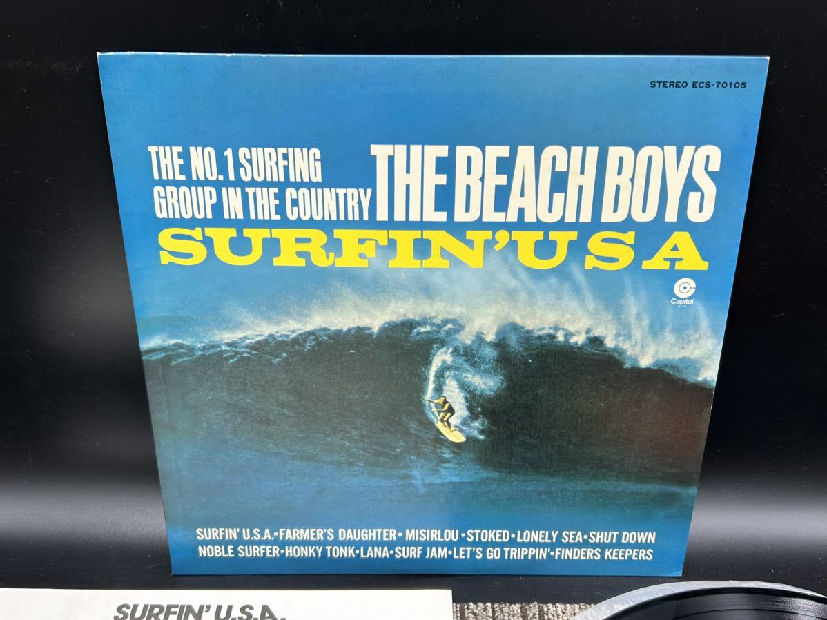 １７４２　レコード　ＬＰ　ビーチ・ボーイズ/サーフィン・U.S.A. /CAPITOL ECS70105 _画像2