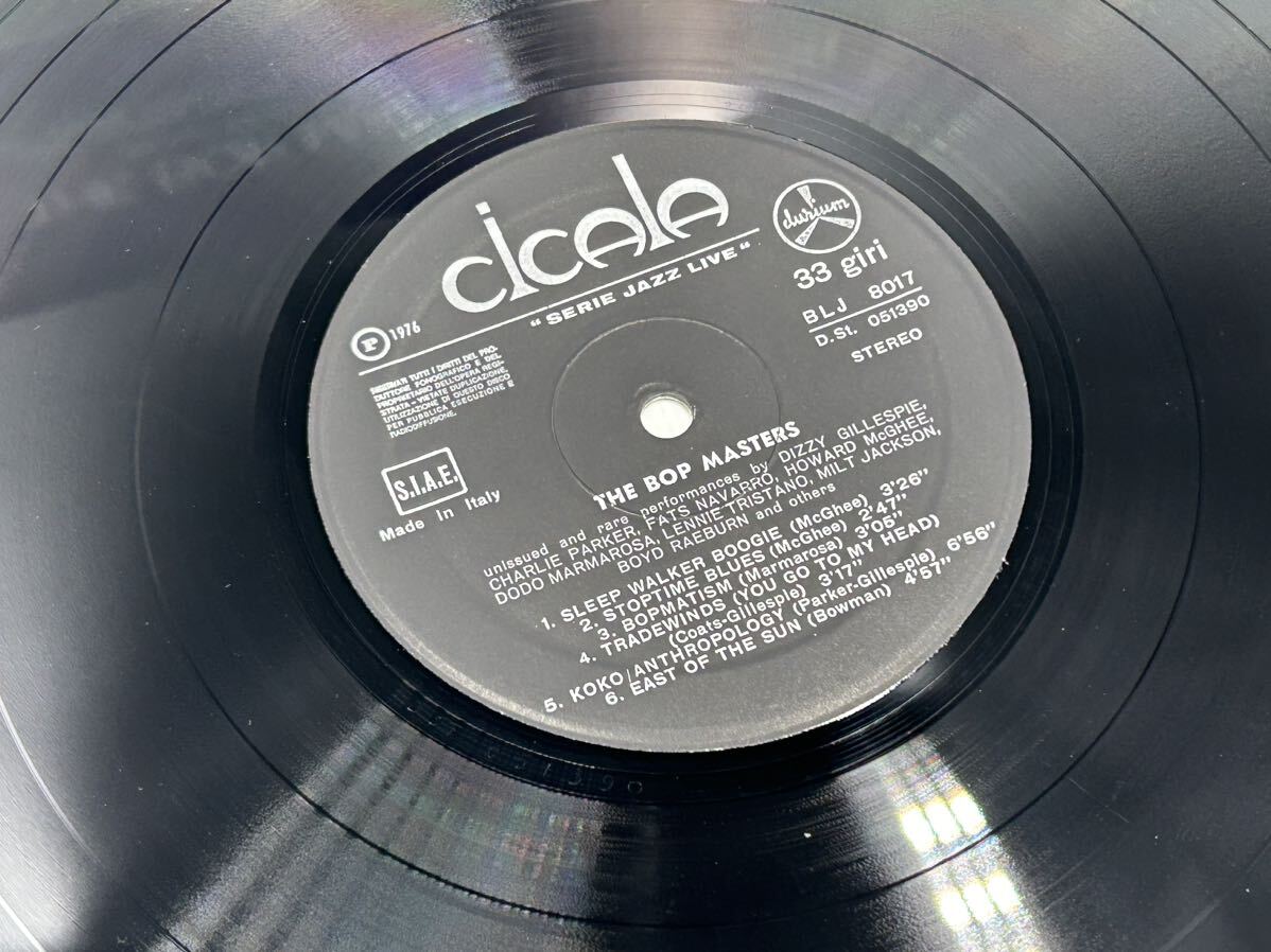 １８９４ レコード ＬＰ ＴＨＥ ＢＯＰ ＭＡＳＴＥＲＳ チャーリーパーカーの画像3