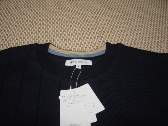  new goods unused *TK Takeo Kikuchi combination design long sleeve shirt (L)